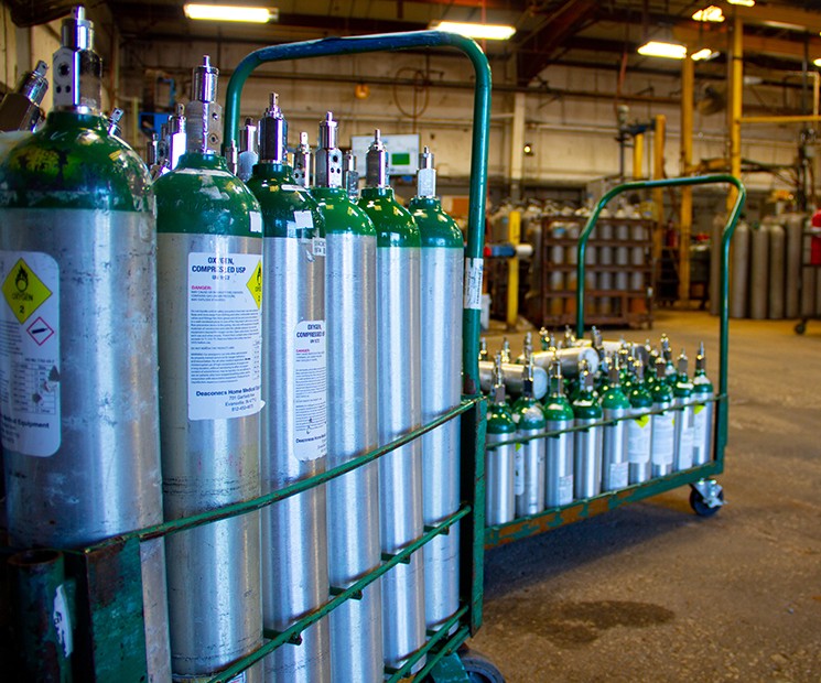 oxygen cylinders
